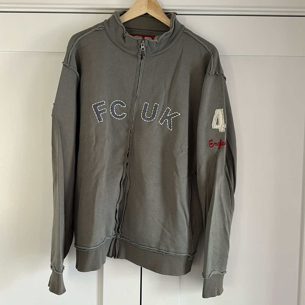 2000’s XL FCUK zip up sweatshirt, used